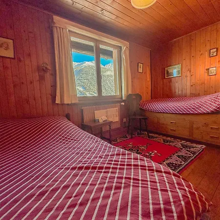 Tatil Evi Les Melezes - Typique, Terrasse & Cheminee Liddes